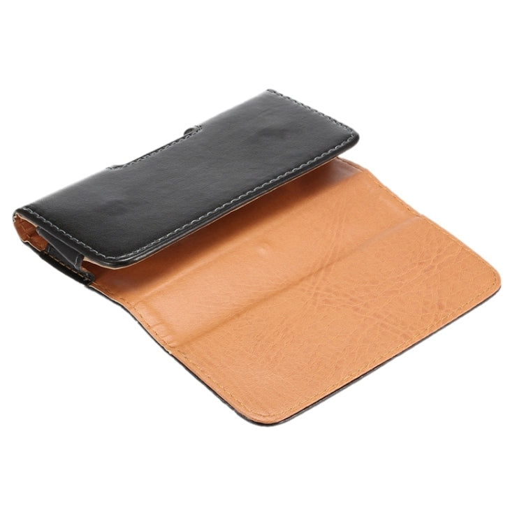 Horizontal Style Lamb Skin Texture Waist Bag with Back Splint for iPhone 5 / 5S / 5C