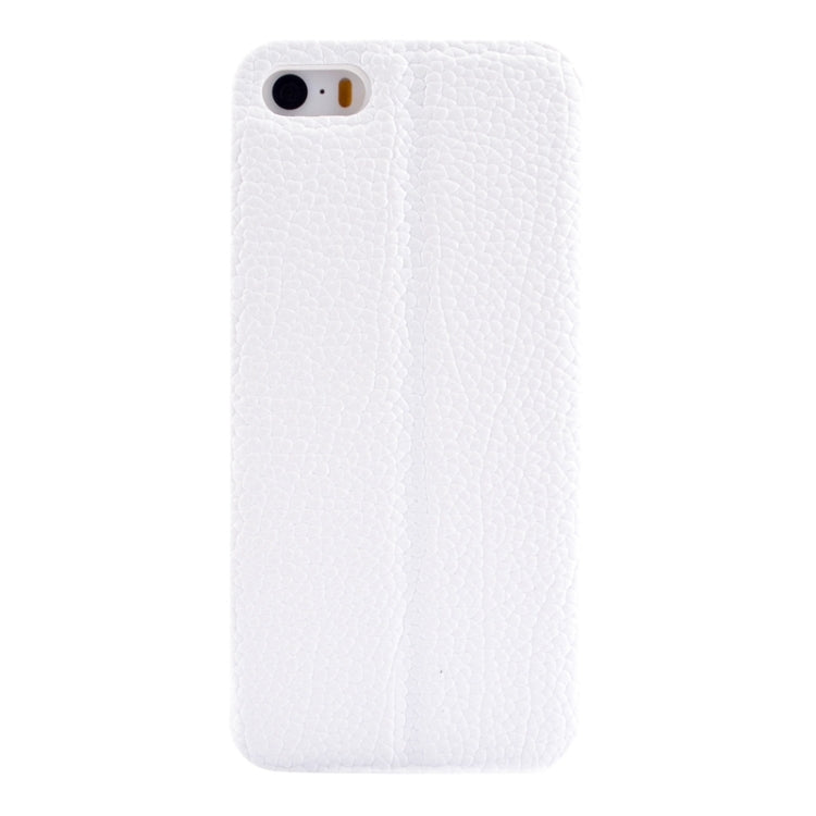Litchi Texture Flip Leather Case with Holder & Card Slot for iPhone 5 & 5s & SE & SE