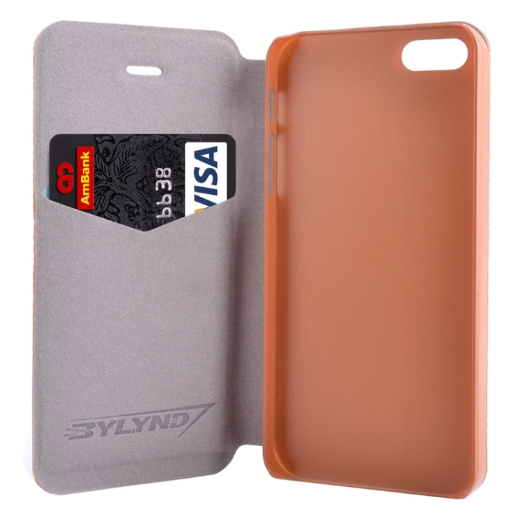Litchi Texture Flip Leather Case with Holder & Card Slot for iPhone 5 & 5s & SE & SE