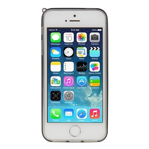 3D Love Heart Pattern TPU Protective Case with Holder & Lanyard for iPhone 5 & 5s & SE