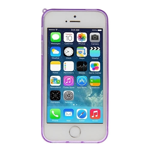 3D Love Heart Pattern TPU Protective Case with Holder & Lanyard for iPhone 5 & 5s & SE