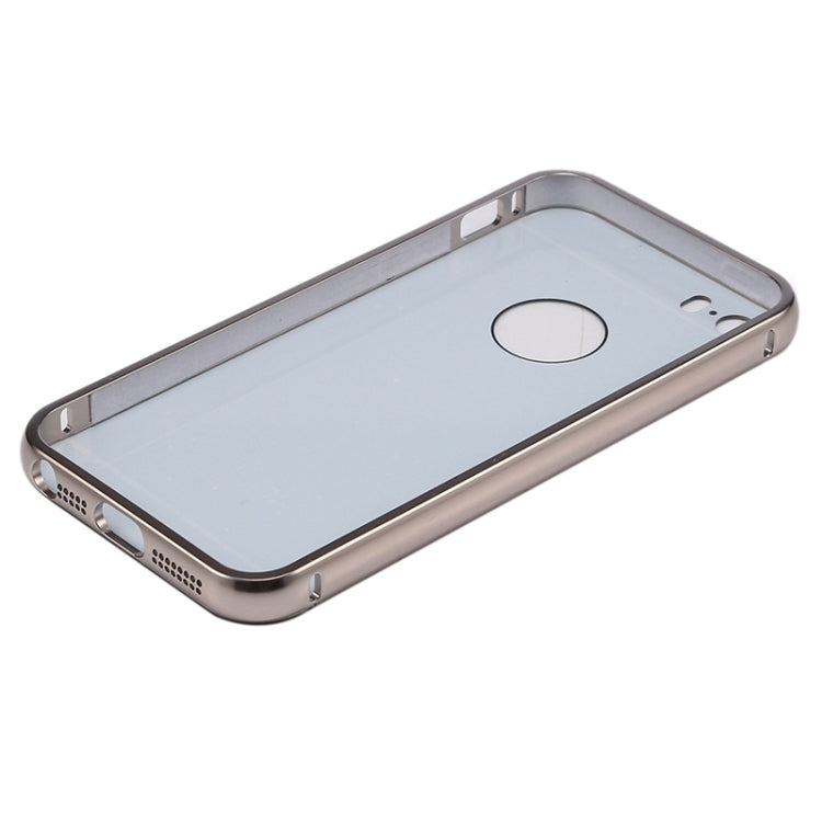 Push-pull Style Metal Plating Bumper Frame + Acrylic Back Cover Combination Case for iPhone 5 & 5s & SE