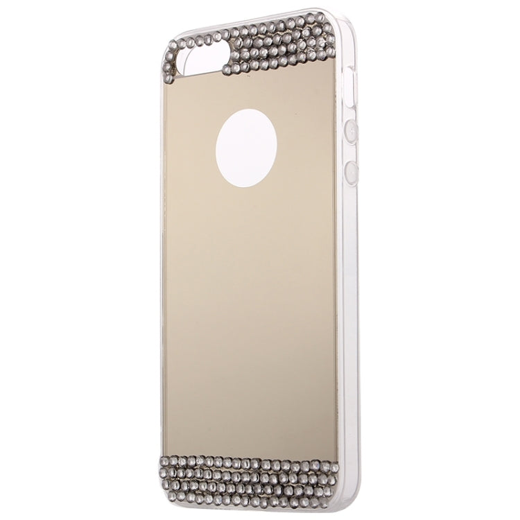 Diamond Encrusted Mirror TPU Protective Case for iPhone 5 & 5s & SE