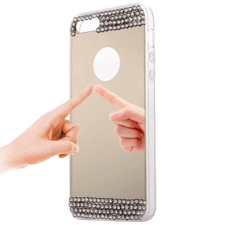 Diamond Encrusted Mirror TPU Protective Case for iPhone 5 & 5s & SE