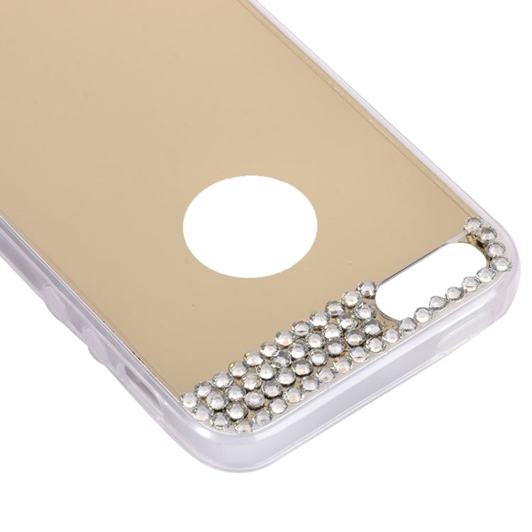 Diamond Encrusted Mirror TPU Protective Case for iPhone 5 & 5s & SE