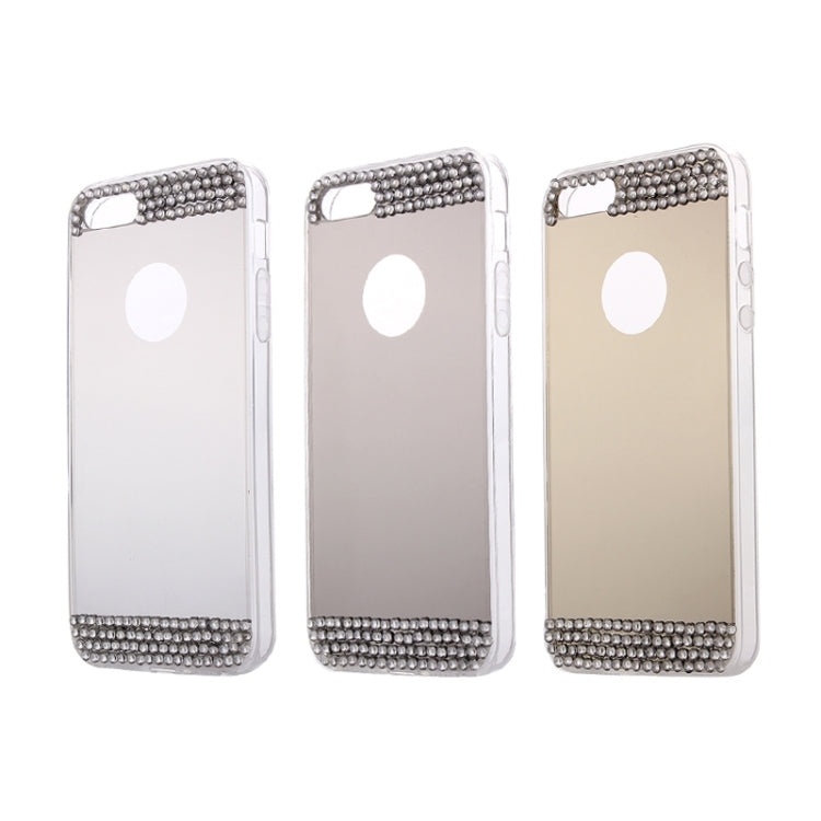 Diamond Encrusted Mirror TPU Protective Case for iPhone 5 & 5s & SE