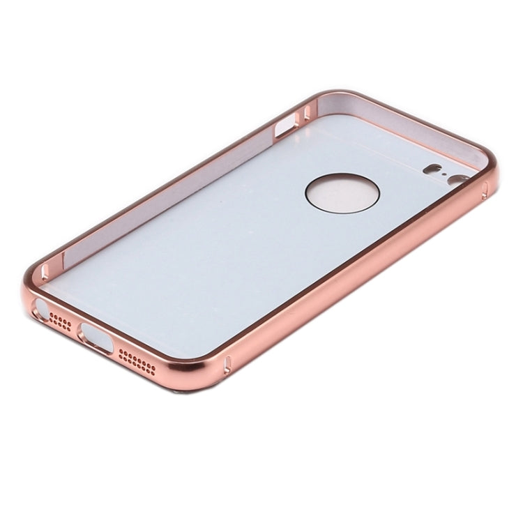 Diamond Encrusted Push-pull Style Metal Plating Bumper Frame + Acrylic Back Cover Combination Case for iPhone 5 & 5s & SE