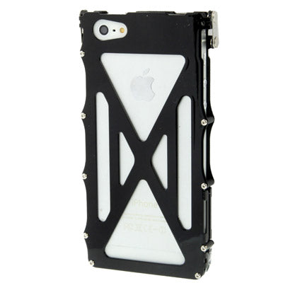 Metal Gear Stainless Steel Protective Case with Call Display for iPhone 5