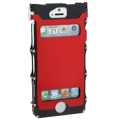 Metal Gear Stainless Steel Protective Case with Call Display for iPhone 5