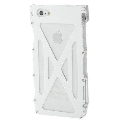 Metal Gear Stainless Steel Protective Case with Call Display for iPhone 5