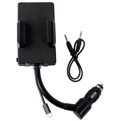 3 in 1 (Universal All Channel FM Transmitter + Car Charger + Hands Free) Kit for iPhone 6 / 5 & 5C & 5S / iPod Touch 5 (180 Degree Rotation)(Black)