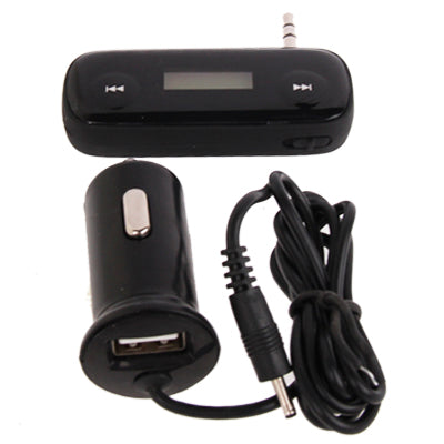 High-fidelity Stereo FM Transmitter Handsfree with Adding USB Car Charger for iPhone 4 & 4S / 3G & 3GS(Black)