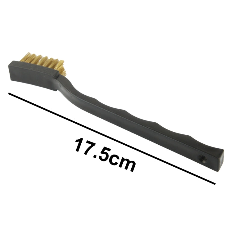 Electronic Component Curved Handle Anti-static Golden Brush, Length: 17.5cm