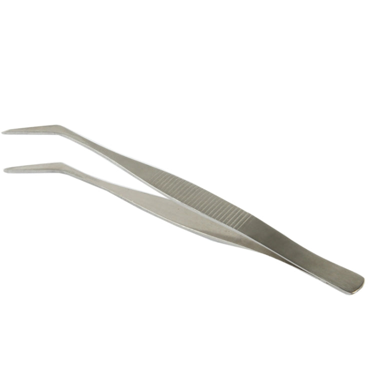 High-precision Electronic Stainless Steel Elbow & Straight Tweezers, include 5 kind of Tweezers(Silver)