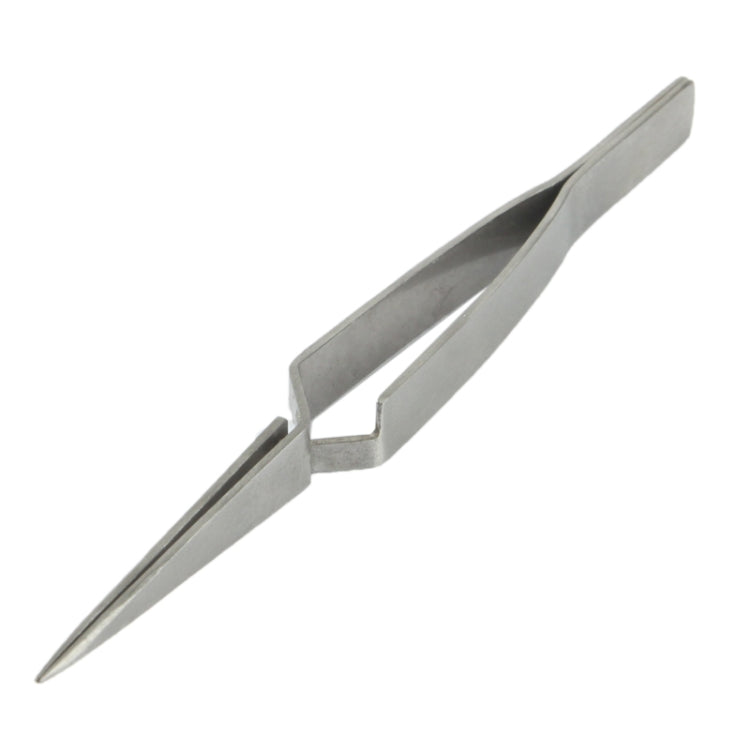 High-precision Electronic Stainless Steel Elbow & Straight Tweezers, include 5 kind of Tweezers(Silver)