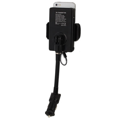 3 in 1 (Universal All Channel FM Transmitter + Car Charger + Hands Free) Kit for iPhone 5 / iPod touch 5 (180 Degree Rotation)(Black)