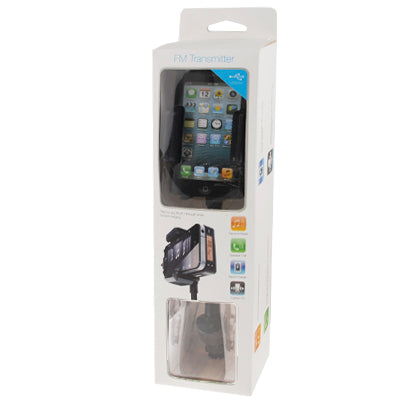 3 in 1 (Universal All Channel FM Transmitter + Car Charger + Hands Free) Kit for iPhone 5 / iPod touch 5 (180 Degree Rotation)(Black)
