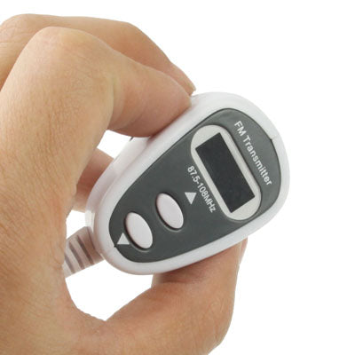 2 in 1 Car FM Transmitter + Car Charger for iPhone 5 & 5S & 5C / iPhone 4 & 4S / iPad mini 1 / 2 / 3 / New iPad / Samsung / Nokia / HTC / Other Mobile Phones(White)