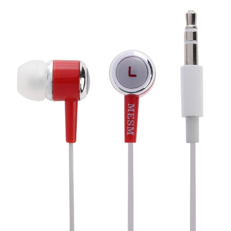 3.5mm Super Bass Earphone, Length: 1m(Red)