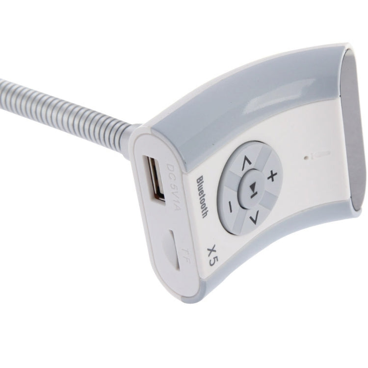 MP3 Player Bluetooth Handsfree FM Transmitter with Remote Control, Support TF Card and USB Port(White)
