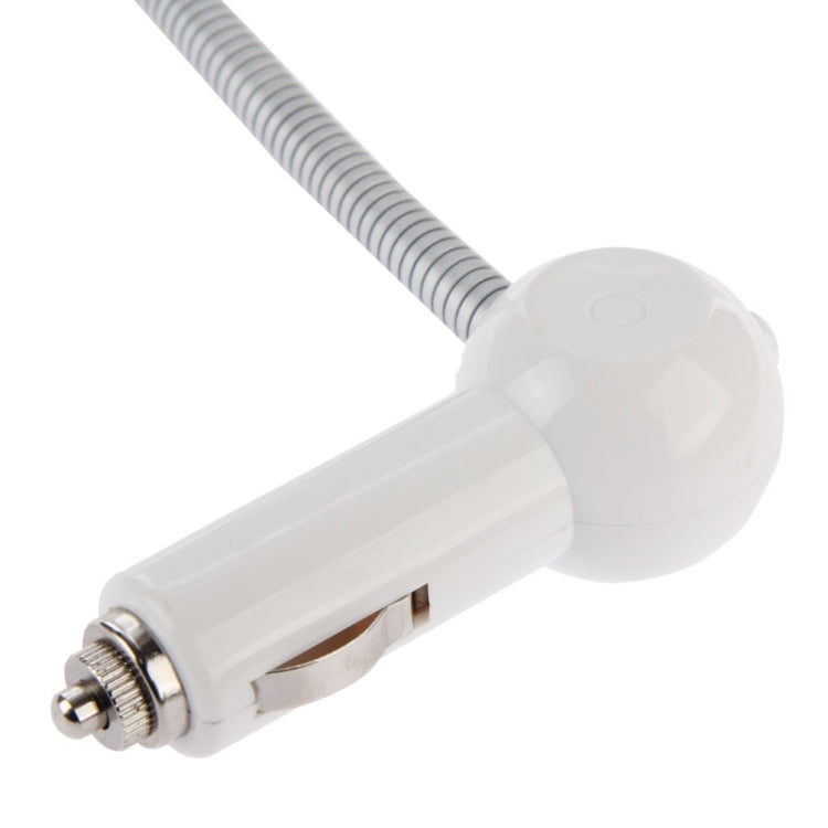 MP3 Player Bluetooth Handsfree FM Transmitter with Remote Control, Support TF Card and USB Port(White)