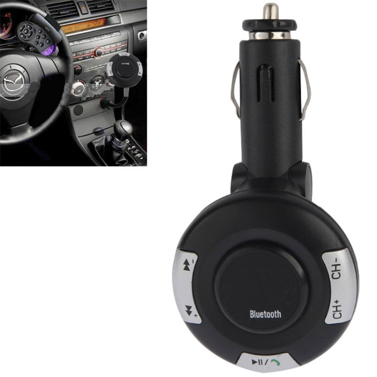 MP3 Player Bluetooth Handsfree FM Transmitter, Support TF Card and USB Port(Black)