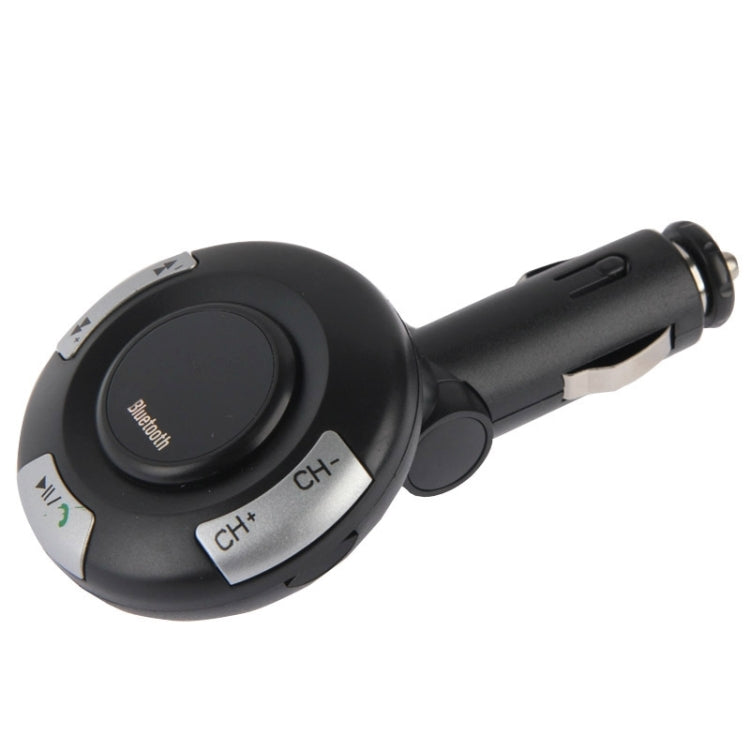 MP3 Player Bluetooth Handsfree FM Transmitter, Support TF Card and USB Port(Black)