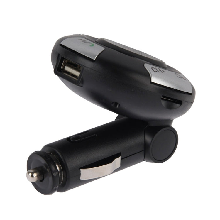 MP3 Player Bluetooth Handsfree FM Transmitter, Support TF Card and USB Port(Black)