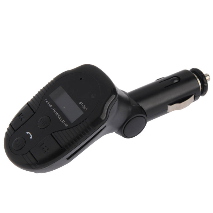 MP3 Player Bluetooth Handsfree FM Transmitter, Support TF / SD Card and USB Port(Black)