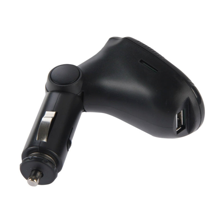 MP3 Player Bluetooth Handsfree FM Transmitter, Support TF / SD Card and USB Port(Black)