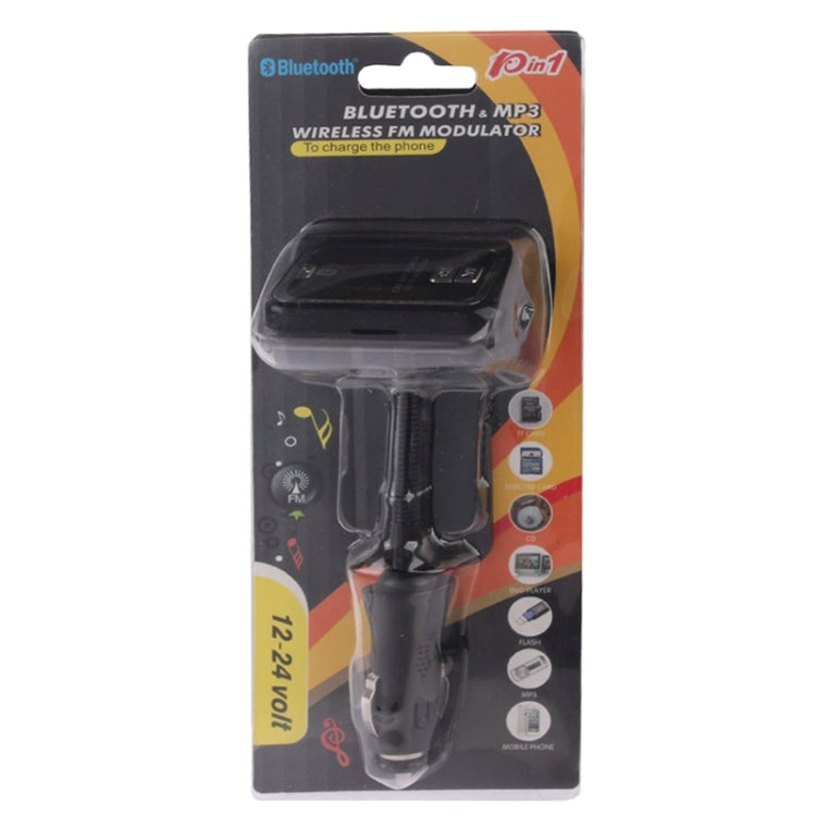 MP3 Player Bluetooth Handsfree FM Transmitter, Support TF / SD Card and USB Port