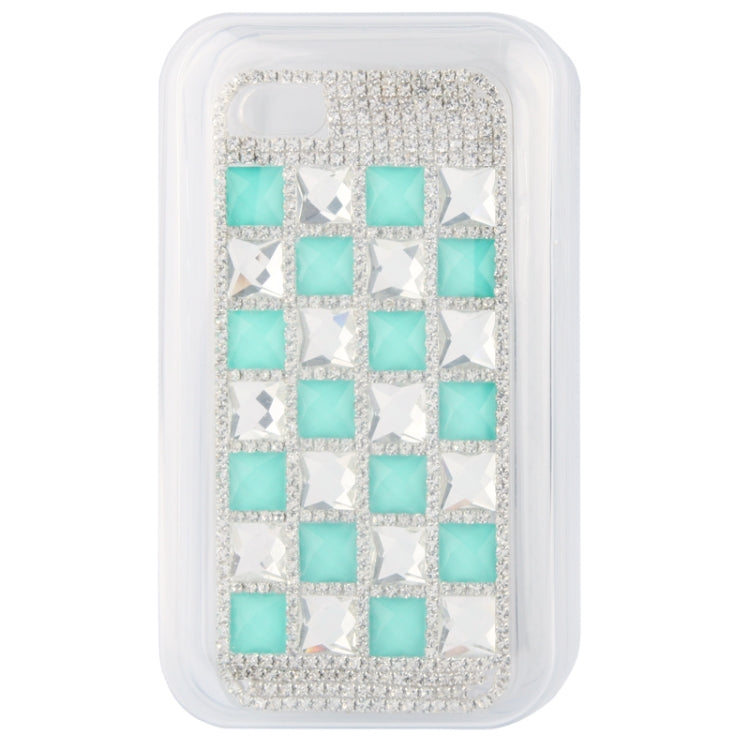 Green Crystal Diamond Encrusted  Plastic Case for iPhone 5 & 5s & SE
