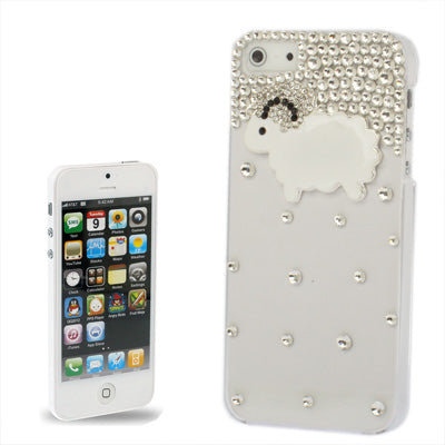 Diamond Series Small Sheep Style Plastic Case for iPhone 5 & 5s & SE