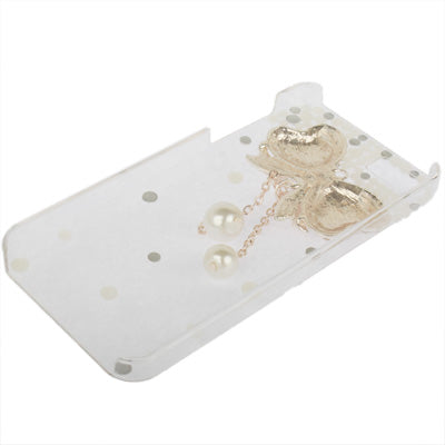Diamond Series Butterfly Pearl Style Plastic Case for iPhone 5 & 5s & SE
