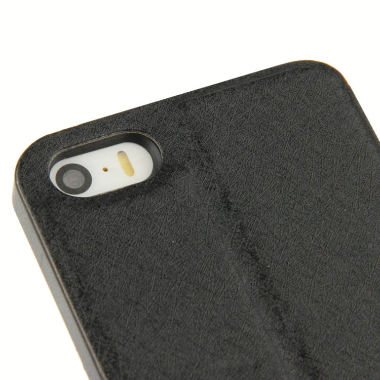 Hairline Texture Bowknot Magnetic Buckle Diamond Horizontal Flip Leather Case with Card Slot & Holder for iPhone 5 & 5s & SE & SE