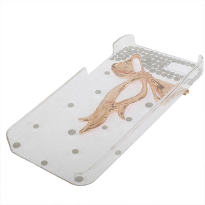 Diamond Series Bow Style Plastic Case for iPhone 5 & 5s & SE