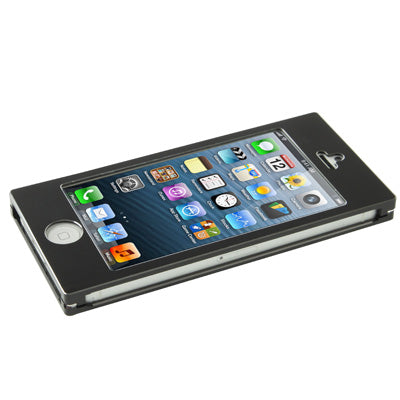 Eiffel Tower Pattern Diamond Encrusted Magnetic Horizontal Flip Hollow Aluminum Case for iPhone 5 & 5s & SE
