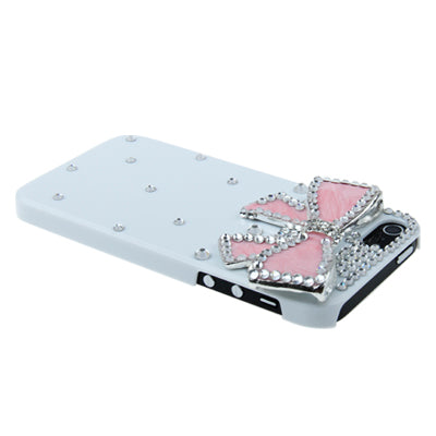 Diamond Series Bow Style Plastic Case for iPhone 5 & 5s & SE (Pink)