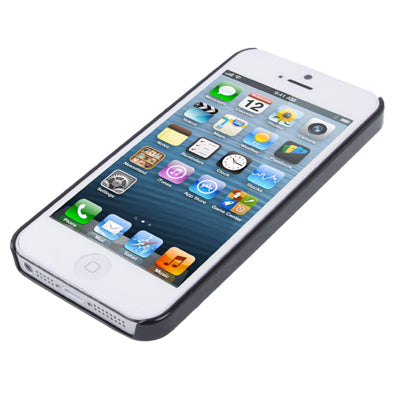 3D Flower Pattern Diamond Encrusted Plastic Case for iPhone 5 & 5s & SE (White)