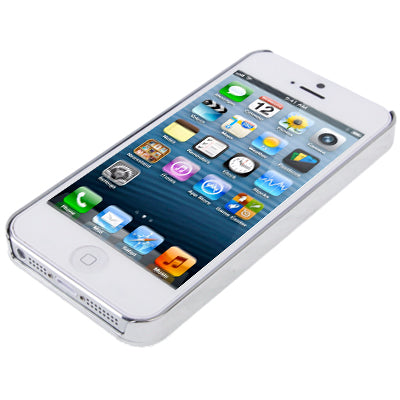Brushed Metal Style Screens of The Peacock Pattern Diamond Series Metallic + Plastic Protective Case for iPhone 5 & 5s & SE