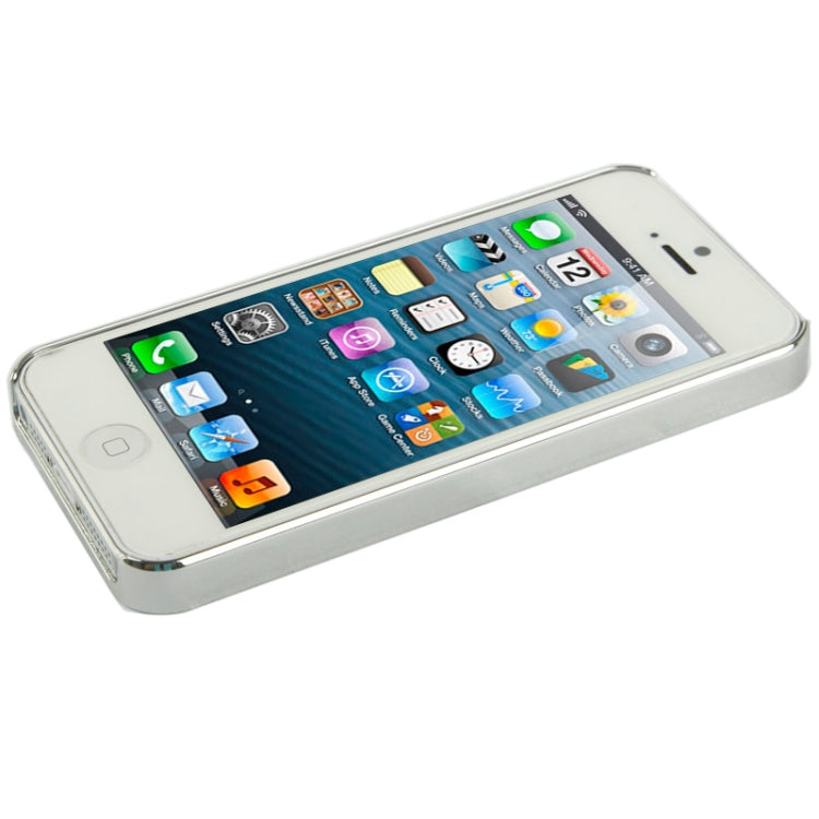Brushed Metal Style Screens of The Peacock Pattern Diamond Series Metallic + Plastic Protective Case for iPhone 5 & 5s & SE