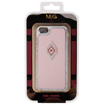 Lichee Texture Diamond Series Plating Skinning Plastic Protective Case for iPhone 5 & 5s & SE