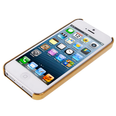Lichee Texture Diamond Series Plating Skinning Plastic Protective Case for iPhone 5 & 5s & SE