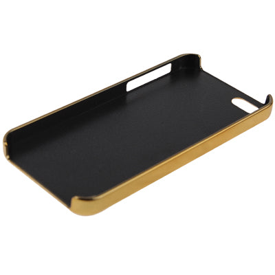 Golden Frame Diamond Encrusted Plating Skinning Plastic Case for iPhone 5