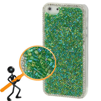 DIY Beaded Pattern Diamond Encrusted Crystal Case for iPhone 5 & 5s & SE