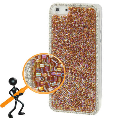 DIY Beaded Pattern Diamond Encrusted Crystal Case for iPhone 5 & 5s & SE