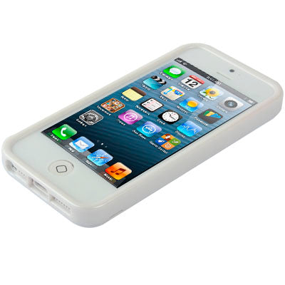 2-swan Pattern Diamond Style Cobblestone Texture Detachable Plastic Case for iPhone 5 & 5s & SE