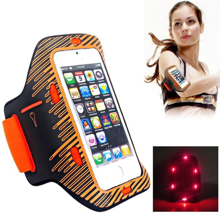 Sports Armband Case With LED lights for iPhone 5 & 5s & SE & 5C, iPhone 4 & 4S