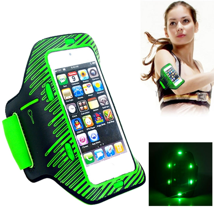 Sports Armband Case With LED lights for iPhone 5 & 5s & SE & 5C, iPhone 4 & 4S