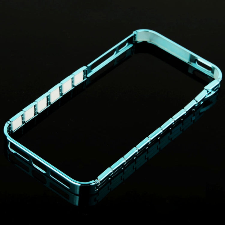Creative Watch Chain Style Removable Metal Bumper Frame Case for iPhone 5 & 5s & SE (Blue)